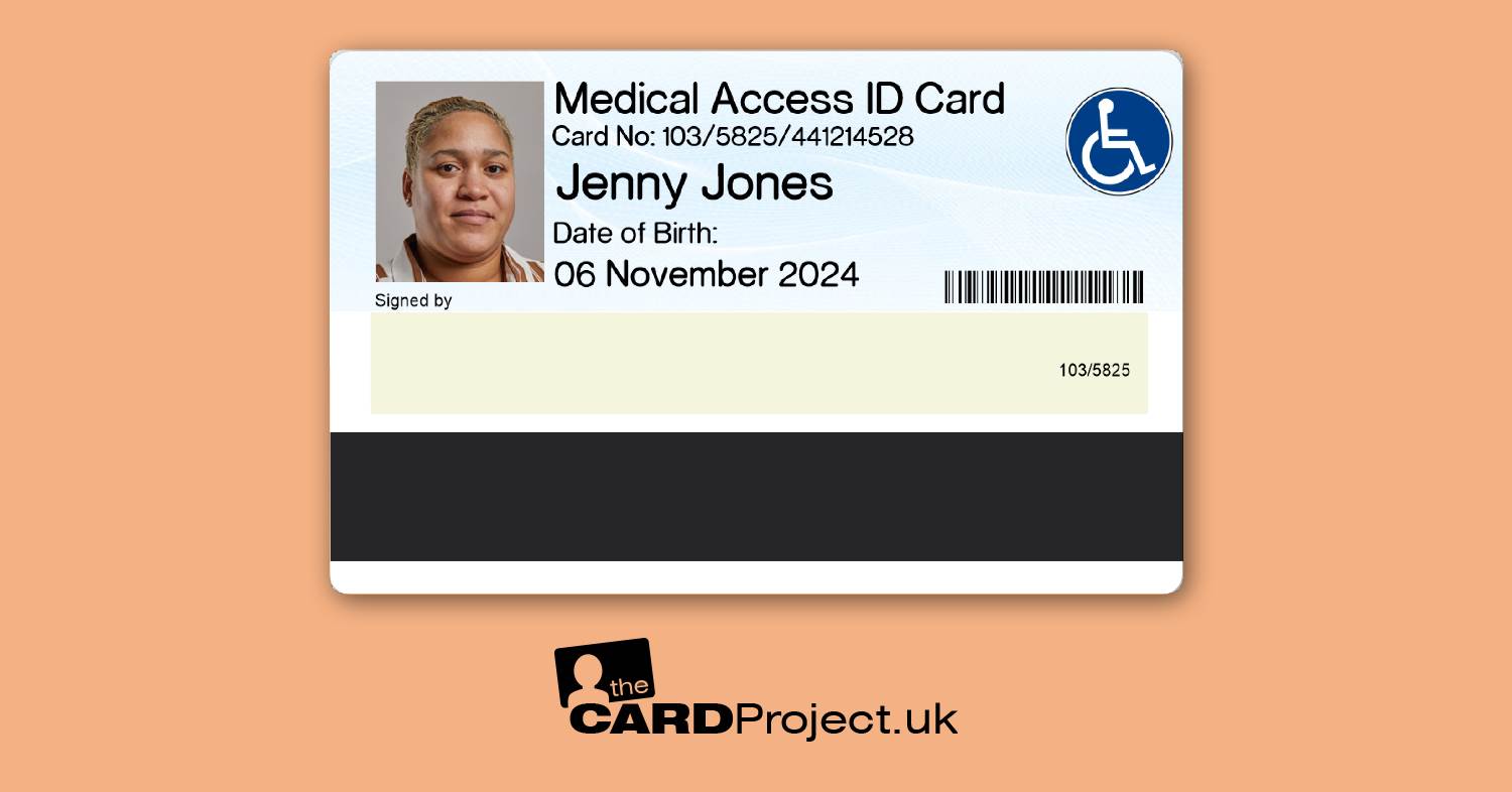 Medical Access ID Card (REAR)